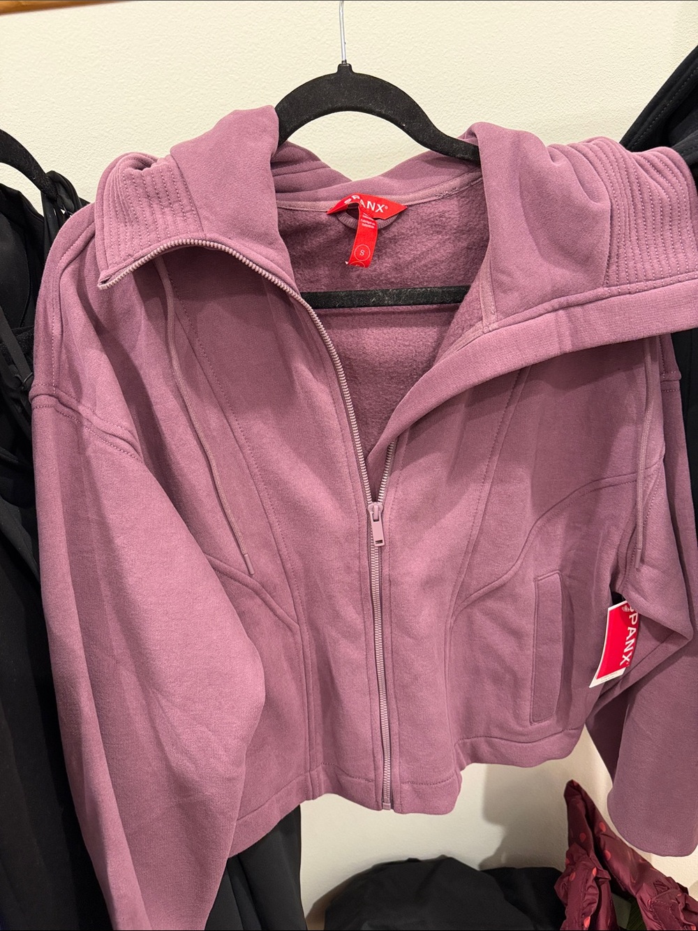 SPANX BoostUpCotton Fleece Full Zip Hoodie